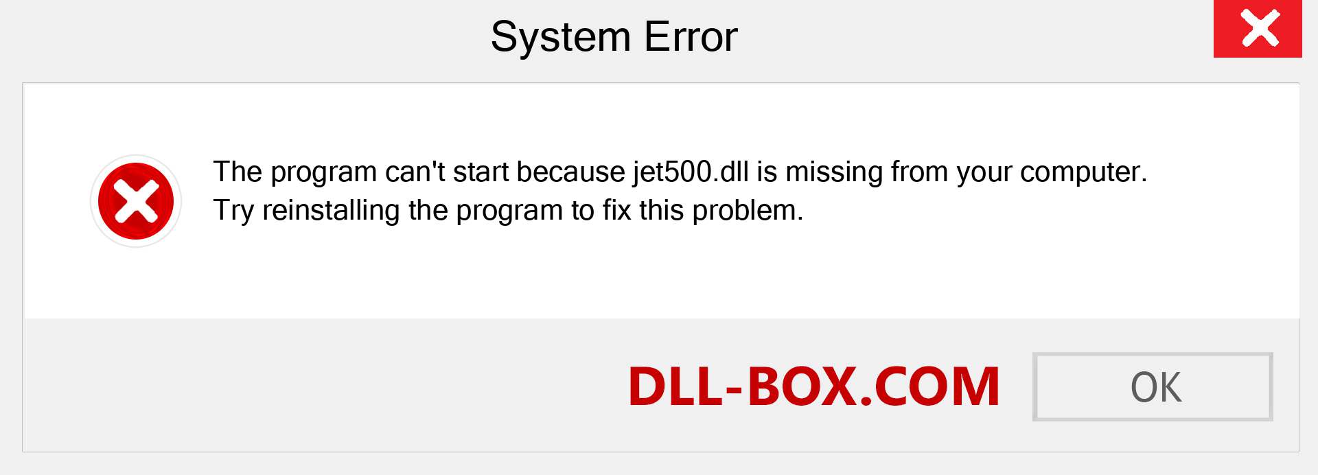  jet500.dll file is missing?. Download for Windows 7, 8, 10 - Fix  jet500 dll Missing Error on Windows, photos, images